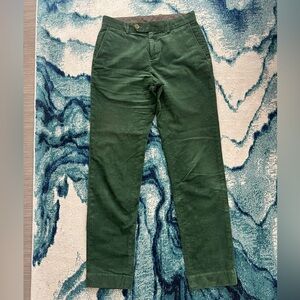 Brooks Brothers Green Corduroy Pants